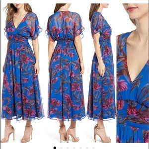 Breezy long floral dress